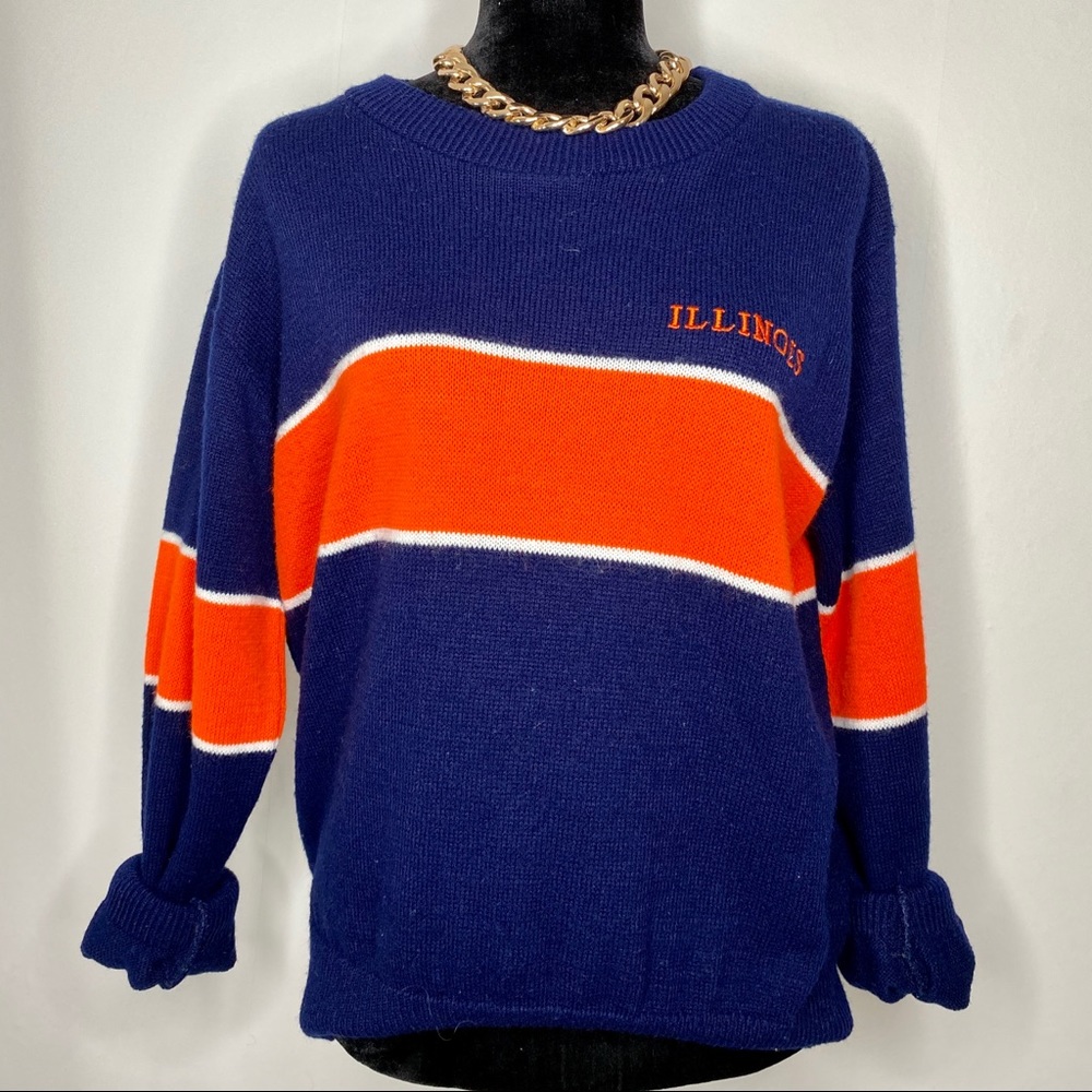VINTAGE U OF I sweater university of Illinois
